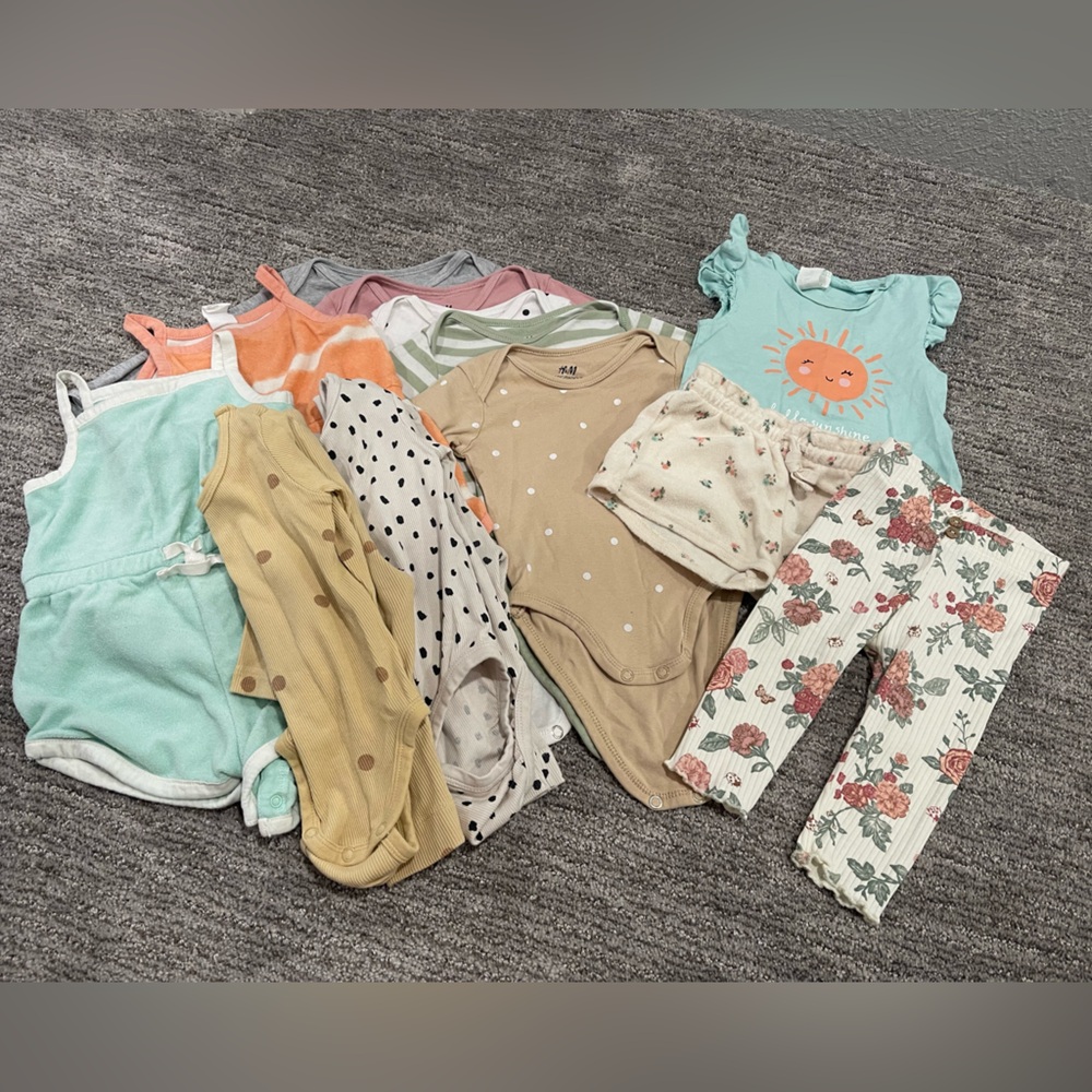 H&M bundle romper onesies sets pants